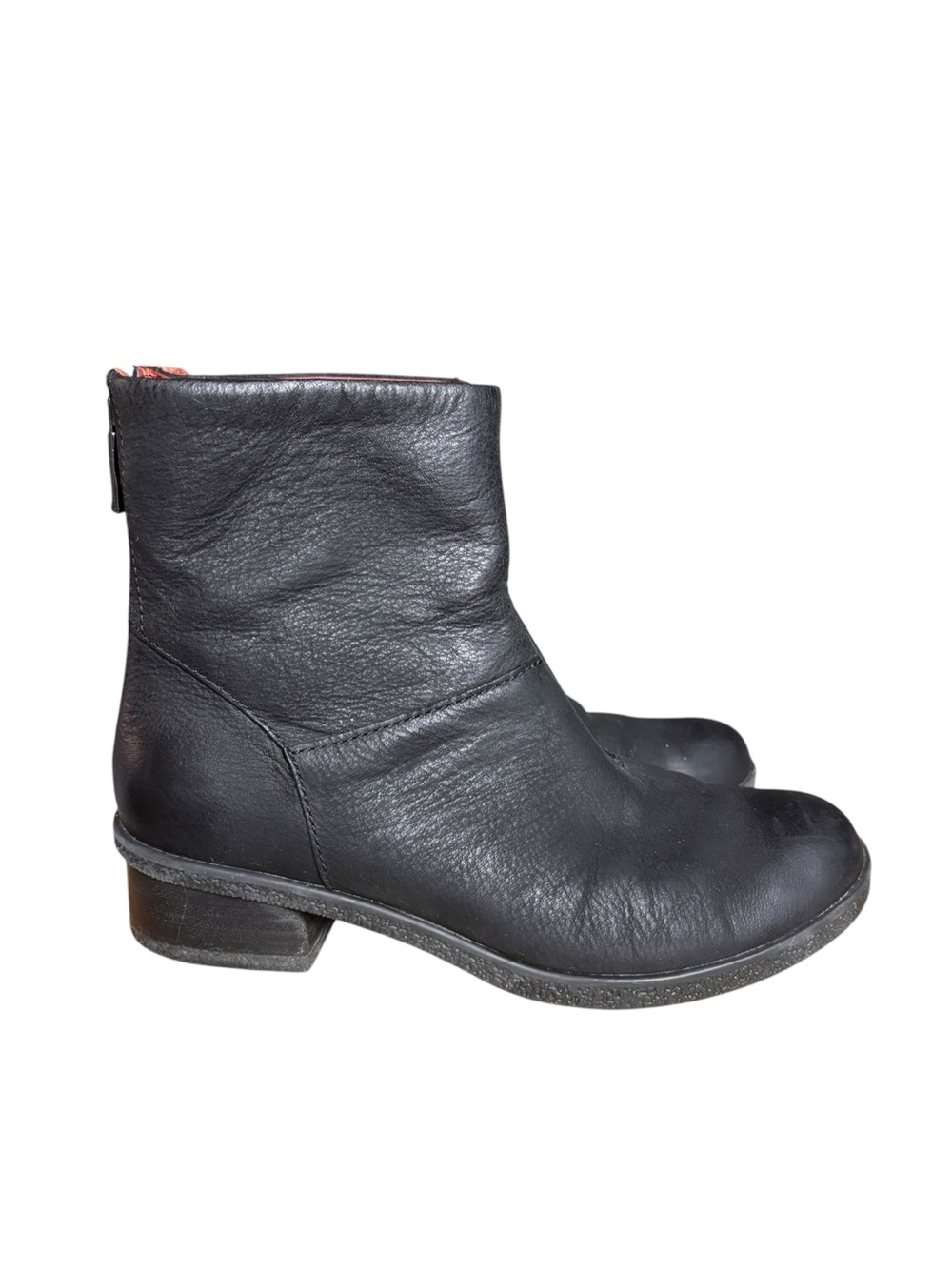 Dansko Brianne Black Leather Ankle Boots – Women’s Size 37 (US 7) - Picture 3 of 11